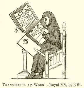 Schreiber bei der Arbeit von English School