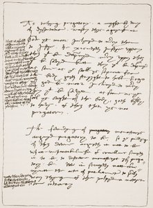 Abhandlung von Latimer in seiner eigenen Handschrift, die die Lehre der Transsubstantiation bestreitet, mit Randnotizen in der Handschrift von Heinrich VIII., aus Die Kirche von England: Eine Geschichte für das Volk von H.D.M. Spence-Jones, veröffentlicht 