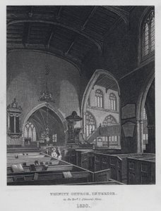 Trinity Church, Innenraum, zur Zeit von Reverend C. Simeon von English School