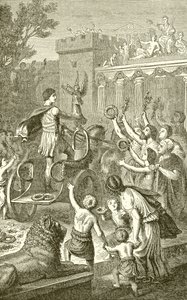 Triumphale Rückkehr eines olympischen Siegers von English School