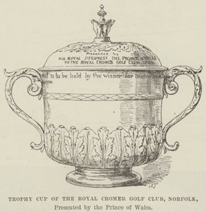 Trophäenpokal des Royal Cromer Golf Club, Norfolk, gestiftet vom Prinzen von Wales von English School