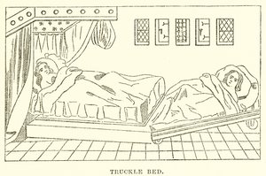 Truckle-Bett von English School