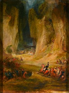 Trukkee, 28. Februar 1845, ein Vorfall während Sir Charles Napiers Hügelkampagne in Belutschistan von English School