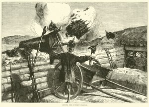 Den Bereich des Feindes testen, Oktober 1870 von English School