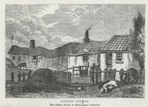 Tuckers Cottage, das älteste Haus in Kensington Potteries von English School