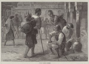 Wasserträger in Tunis (Stich) von English School