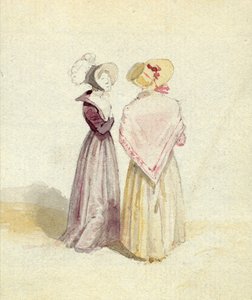 Zwei Frauen mit Hauben, ca. 1825