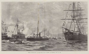 Typen der Marine bei der königlichen Marineparade in Spithead, 23. Juli 1887 von English School