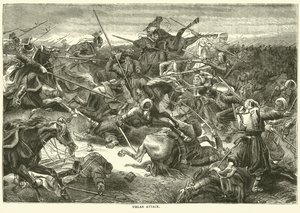 Ulanenangriff, Oktober 1870 von English School