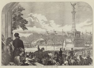Enthüllung der Siegesäule in Berlin von English School