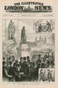 Enthüllung der Statue von Lord Beaconsfield in Westminster von English School