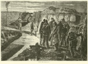 Auf den Wällen, Oktober 1870 von English School