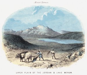 Oberes Jordantal und See Merom von English School