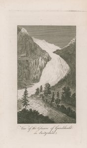 Ansicht der Gletscher von Grindelwald von English School