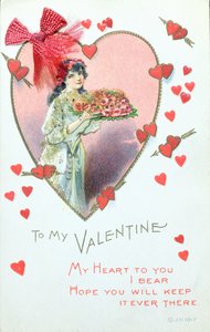 Valentinskarte, 1917 von English School