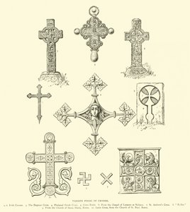 Verschiedene Formen von Kreuzen von English School