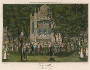 Vauxhall Gardens, London, an einem Festabend von English School