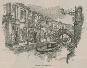 Venedig in London: Skizzen in Olympia - Eine der Terrassen von English School