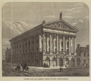 Victoria Hall und Versammlungssäle, Newport, Monmouthshire von English School