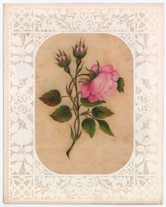 Viktorianische Valentinskarte von English School