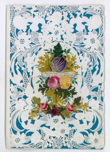 Viktorianische Valentinskarte von English School