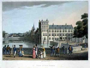 Ansicht in Den Haag, veröffentlicht von Robert Bowyer von English School