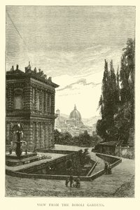 Aussicht von den Boboli-Gärten von English School