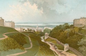 Blick von der Dean Bridge - Edinburgh von English School