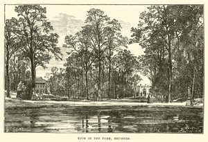 Ansicht im Park, Brüssel von English School