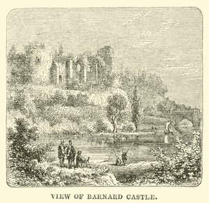 Ansicht von Barnard Castle von English School