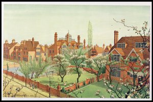 Ansicht von Bedford Park, 1882 von English School