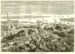 Ansicht von Boston vom Bunkers Hill von English School