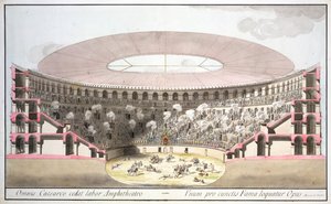 Ansicht des Amphitheaters von Caesar