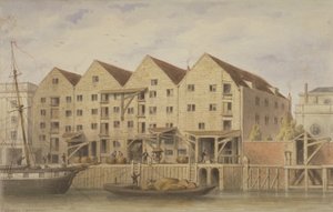 Ansicht von Chamberlains Wharf, Tooley Street, 1846