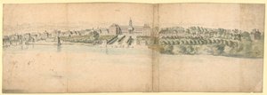 Ansicht des Chelsea Hospital und seiner Umgebung von English School