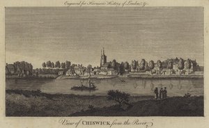 Blick auf Chiswick vom Fluss von English School