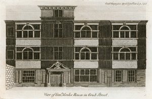 Ansicht des Hauses von General Monk in Grub Street