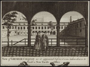Ansicht des Gresham College von English School