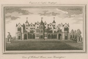 Ansicht des Holland House, nahe Kensington
