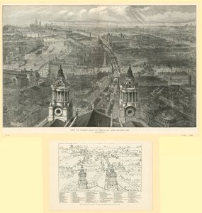 Ansicht von London von St. Pauls am Lord Mayor