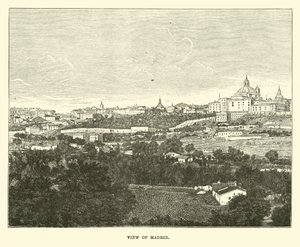 Ansicht von Madrid von English School