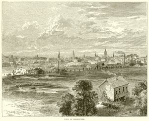 Ansicht von Melbourne von English School
