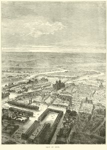 Ansicht von Metz, Oktober 1870 von English School