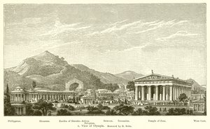 Ansicht von Olympia, restauriert von R. Bohn von English School