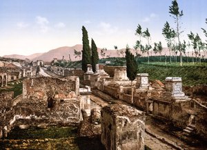 Blick auf Pompeji von English School