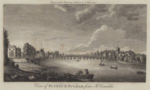Ansicht von Putney und Fulham von Mr. Vannecks von English School