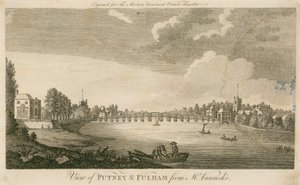 Ansicht von Putney und Fulham von Mr. Vannecks von English School