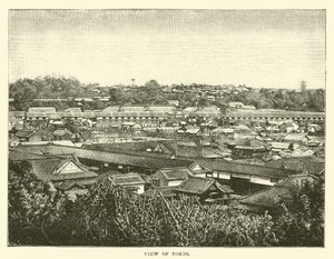 Blick auf Tokio von English School