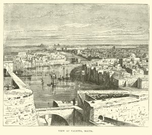 Ansicht von Valetta, Malta von English School