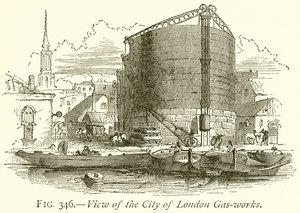Ansicht der Stadtwerke von London von English School